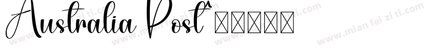 Australia Post字体转换